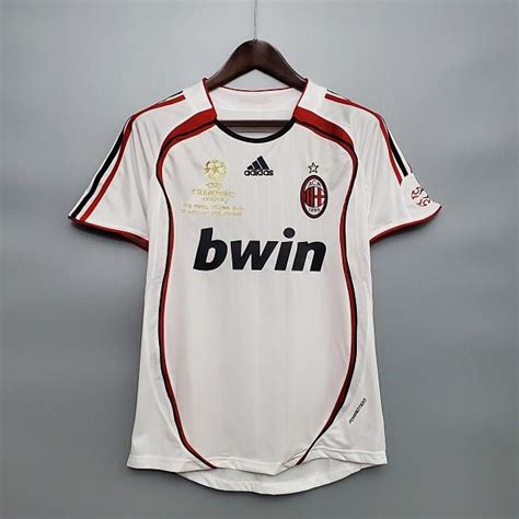 Ac Milan 2006 2007 Ucl Final Away Retro Football Shirt My Retro Jersey