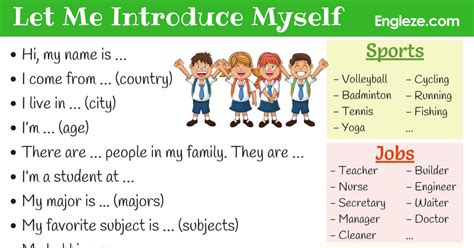 How To Introduce Yourself In English Self Introduction