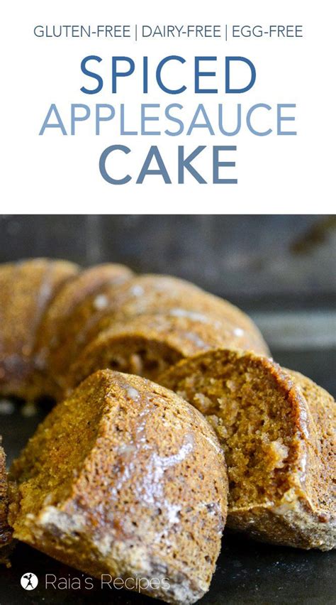 There is very little introduction that i need to do for today's. Spiced Applesauce Cake | Recipe in 2020 | Gluten free vanilla cake, Egg free desserts, Egg free ...