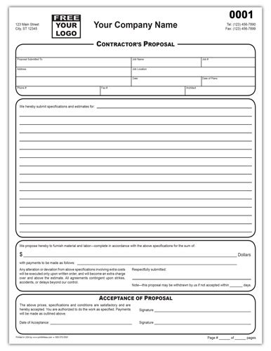Contractor Proposal Template Edit And Download Bonsai