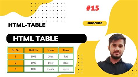 Html Tables Tutorial How To Create Tables In Html Youtube