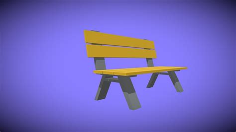 low poly park bench 3d model by shuckwaffles shuckwaffles14 [6063f85] sketchfab