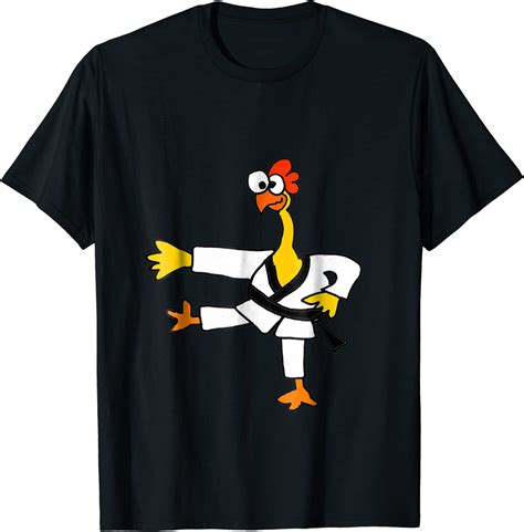 Smiletodaytees Funny Karate Rubber Chicken T Shirt Clothing