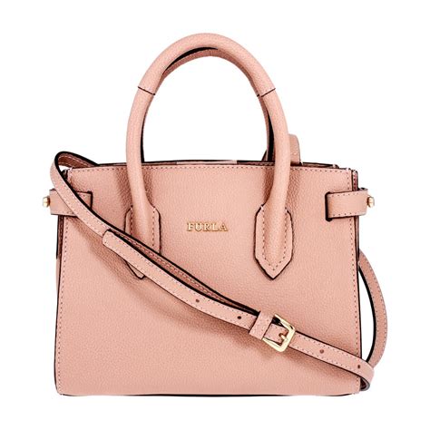 Furla Furla Pin Ladies Mini Pink Moonstone Leather Tote 978755