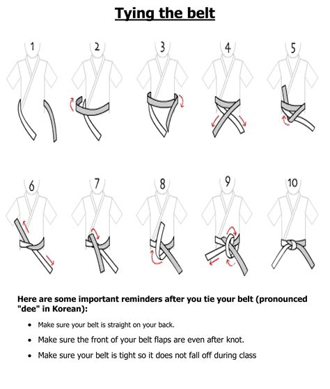 How To Tie A Taekwondo Belt Unugtp News