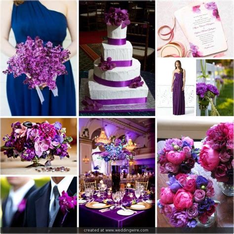 Navy And Shades Of Purple Wedding In 2020 Purple