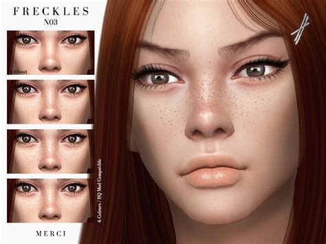 Freckles Sunny Sims 4 Mod Hair Freckles Sims 4