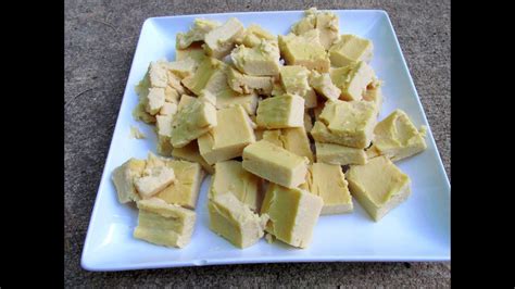 Wrap the tofu in a clean dish towel and place a heavy pan on top; How to Make Soy-free Tofu! Vegan Recipe - YouTube