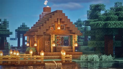 Most blocks will work for a preliminary house, whether it's dirt, wood, or cobblestone. Minecraft Build : How To Build Cozy Log House : Log cabin ...
