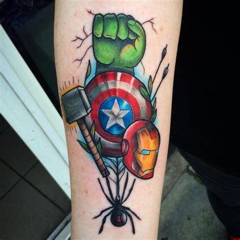 Avengers Tattoo Avengers Tattoo Ideas Avengers Tattoo Sleeve