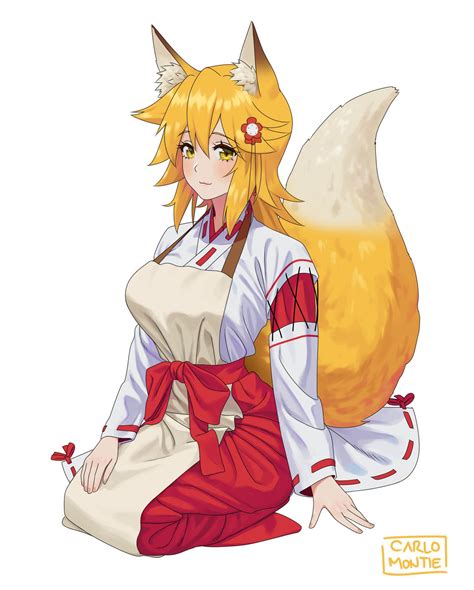 Senko Nee By Carlo Montie The Helpful Fox Senko San Cute Neko Girl Sewayaki Kitsune No