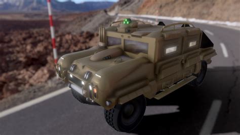 Fallout4 Doamod Enclave Humvee 3d Model By Catbyte Studio K3nma
