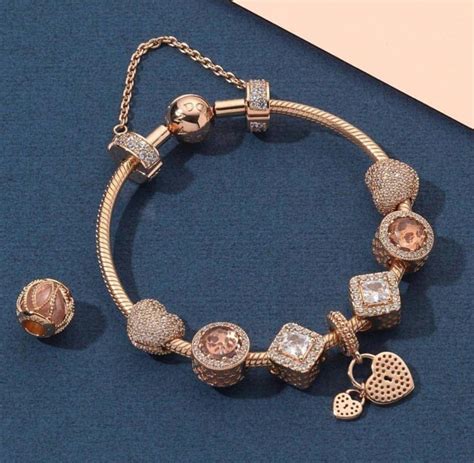 Bamoer luxury slender rose gold plated bracelet with sparkling 5 style cubic zirconia stones to choice. Pinterest: @icristy13 | Pandora jewelry charms, Pandora ...