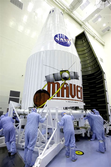 Mavens Payload Fairing Arrives Nasa Mars Exploration