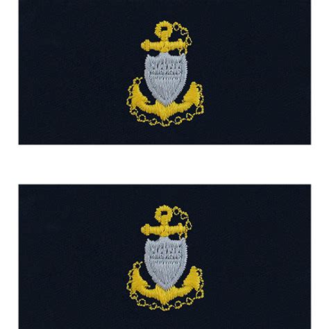 Coast Guard Embroidered Collar Insignia Rank Usamm