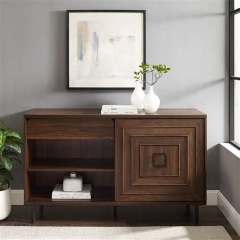 52 Sliding Door Sideboard Dark Walnut 1 Unit Ralphs