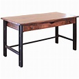 International Furniture Direct Parota Industrial Solid Wood Writing ...