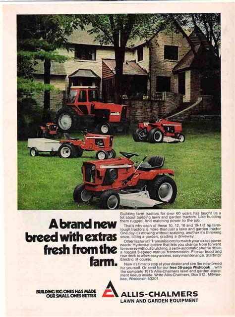 Michaels Tractors Simplicity And Allis Chalmers Garden Tractors