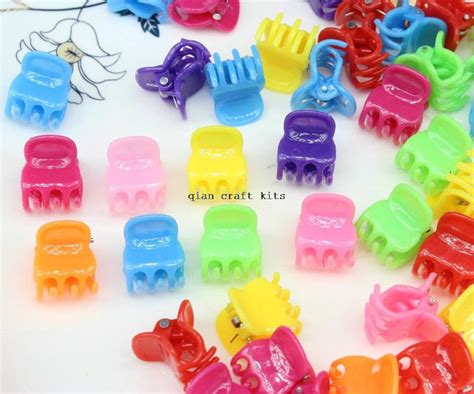 buy 500pcs cute retro colorful mini claw plastic hair clips mix color hair