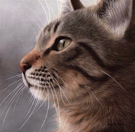 Tabby Cat Painting Painting By Rachel Stribbling Fine Art America