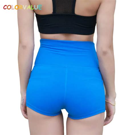 Buy Colorvalue Tummy Control Jogger Running Shorts Women Widen Waistband