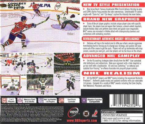 Nhl Faceoff 99 Boxarts For Sony Playstation The Video Games Museum