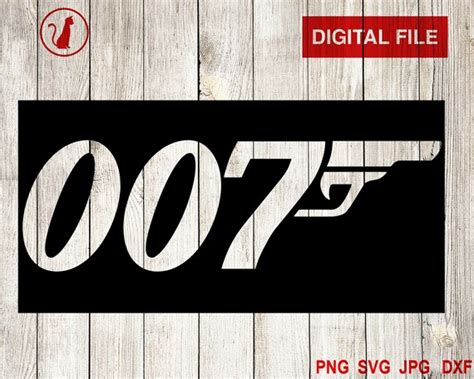 007 Svg James Bond Svg 004 Cut File James Bond Cut File 007 Etsy
