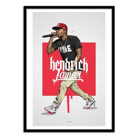 Art Poster Rap And Hip Hop Kendrick By Bokkaboom Schoolboy Q