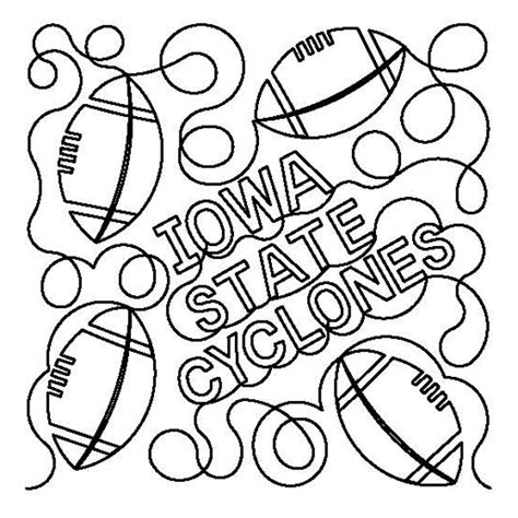 Iowa State Cyclones Coloring Page Coloring Pages