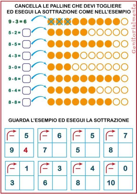 E qualche polirematica soluzioni livello elementare 1. Sottrazioni di prima elementare: schede didattiche ...