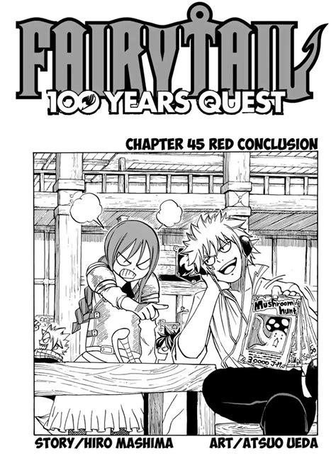 After overcoming the threat of acnologia and zeref, fairy tail has become stronger and more energetic! Read Fairy Tail 100 Years Quest Chapter 45 - MangaFreak