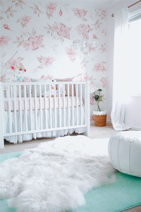 Floral Wallpaper Nursery Baby Girl Nursery Ideas