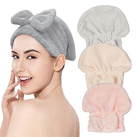 Microfiber Hair Drying Towel YOYOSO Absorbent Twist Turban Princess