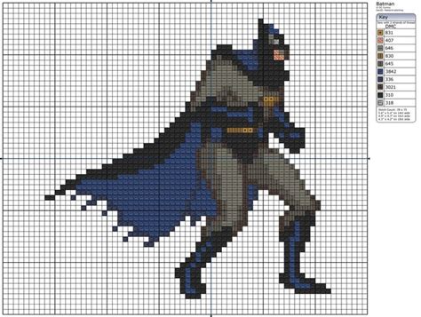 Counted cross stitch pattern, batman vs. 1000+ images about Batman Cross Stitch on Pinterest ...