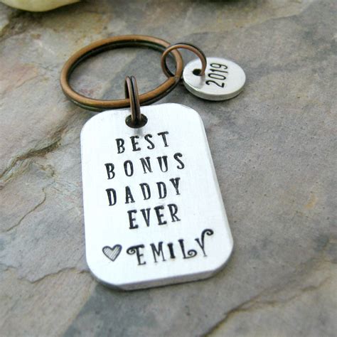 Best father's day gifts ever. Best Bonus Daddy Ever key chain Father's Day Gift Gift ...