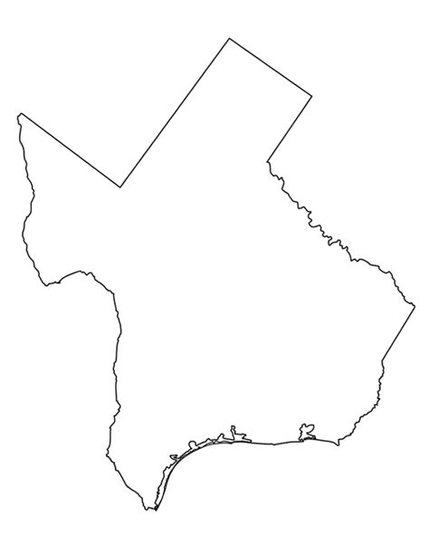 Texas Outline Vector At Getdrawings Free Download