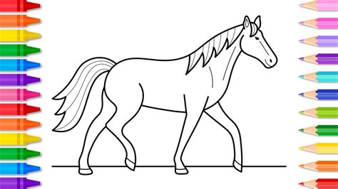 Https://tommynaija.com/draw/how To Color A Horse Drawing