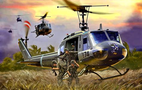 🔥 Free Download Wallpaper M16 Helicopter Us Army Landing M60 Uh 1d