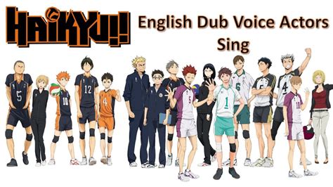Haikyuu English Voice Actors Singing Compilation Youtube