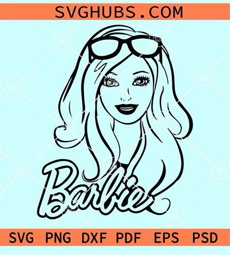 Barbie SVG Cricut Silhouette Barbie Doll SVG Barbie Vector Clipart