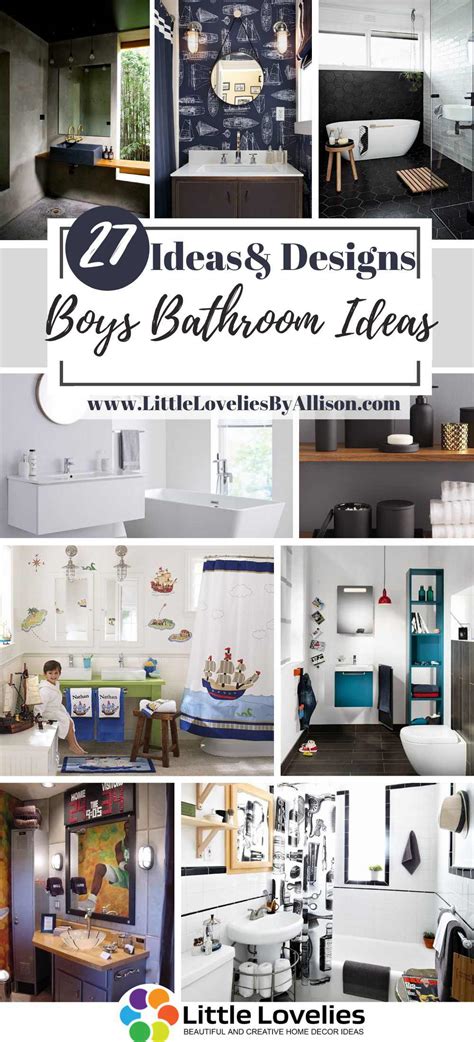 Themed towels, to match the décor of the bathroom, can be found in a variety of patterns. 27 Boys Bathroom Ideas for 2021