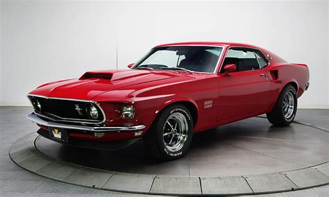 Hd Wallpaper Red Mustang 1969 Muscle Car Ford Boss Boss 429