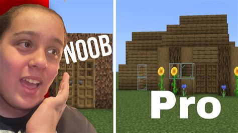 Minecraft Comparison Noob Vs Pro Youtube