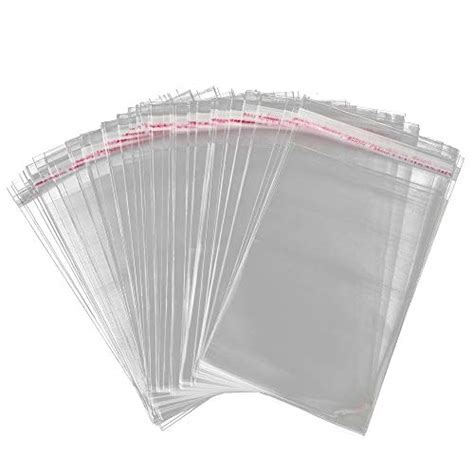 200 Pcs 6x9 Clear Resealable Cellophane Bags Self Adhesive Sealing