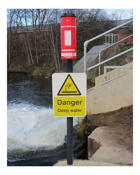 Danger Deep Water Sign Aluminium Composite From Aspli Safety
