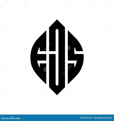 Ejs Circle Letter Logo Design With Circle And Ellipse Shape Ejs