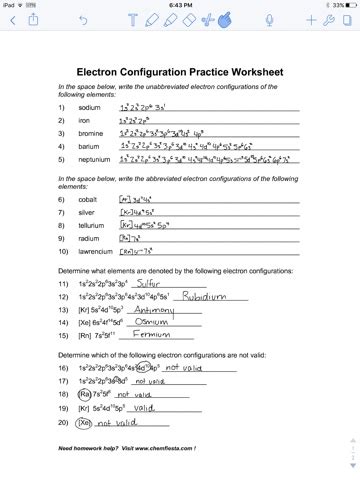 0 ratings0% found this document useful (0 votes). Haley's Chemistry Blog: Electron Configuration Practice Worksheet