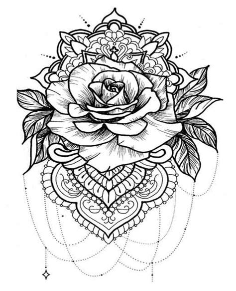 Maybe you would like to learn more about one of these? Mandala de rosa🌹 | Mandalas para tatuar, Tatuajes ...
