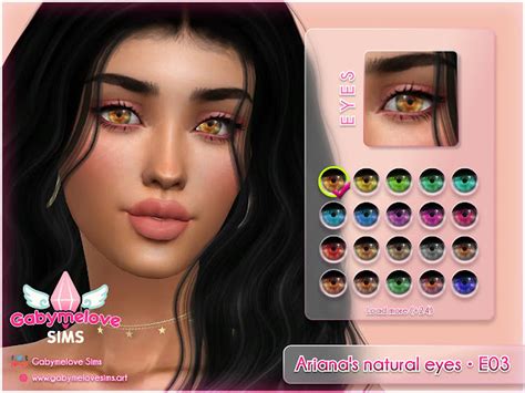 Sims 4 Cc Eye Colors Arianas Natural Eyes • E03 Contact Lenses