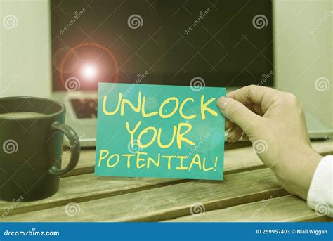 Text Sign Showing Unlock Your Potential. Concept Meaning Mentor, Coach